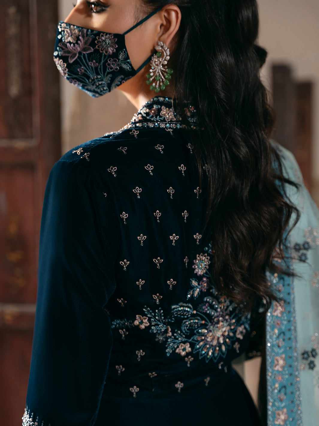 Flossie | Siara Velvet Formals | V-101 - by - Libasekhas UK - Registered Vendor of : Flossie - 100% Original Designer Dresss
