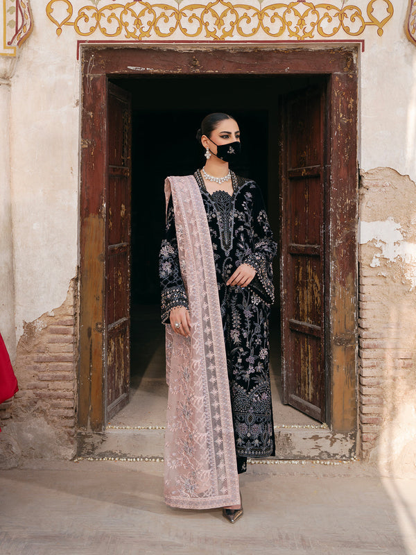 Flossie | Siara Velvet Formals | V-103 - A - by - Libasekhas UK - Registered Vendor of : Flossie - 100% Original Designer Dresss