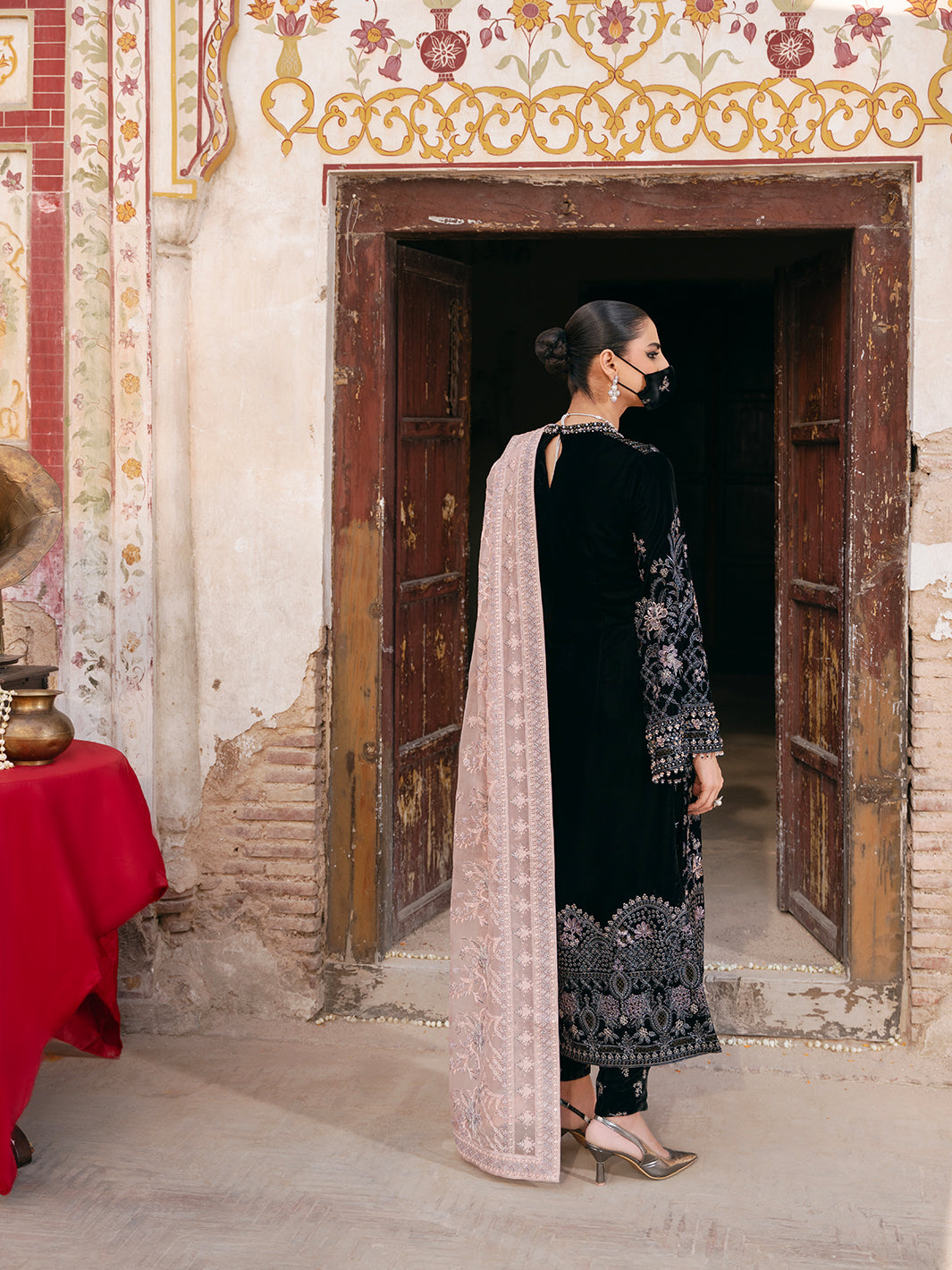 Flossie | Siara Velvet Formals | V-103 - A - by - Libasekhas UK - Registered Vendor of : Flossie - 100% Original Designer Dresss