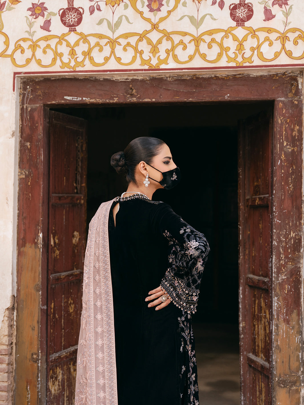 Flossie | Siara Velvet Formals | V-103 - A - by - Libasekhas UK - Registered Vendor of : Flossie - 100% Original Designer Dresss