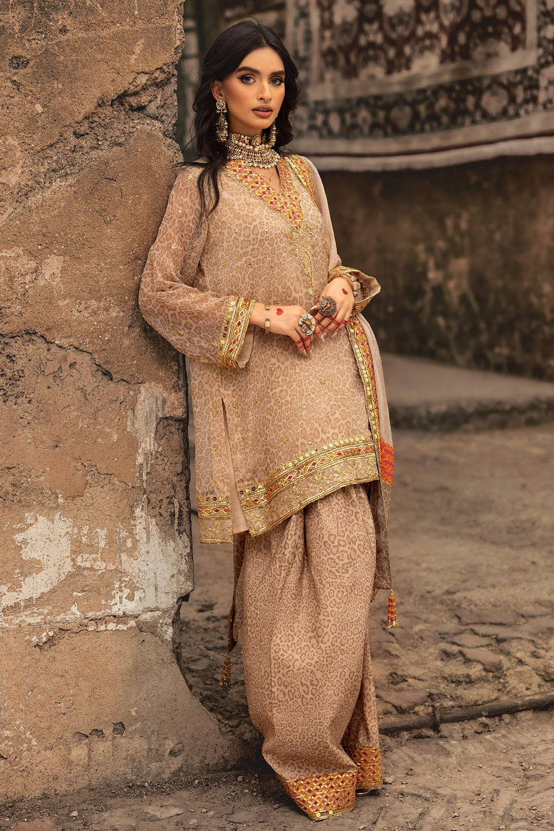 Charizma | Vasl Chiffon Collection | VSL25-13 - by - Libasekhas UK - Registered Vendor of : Charzima - 100% Original Designer Dresss