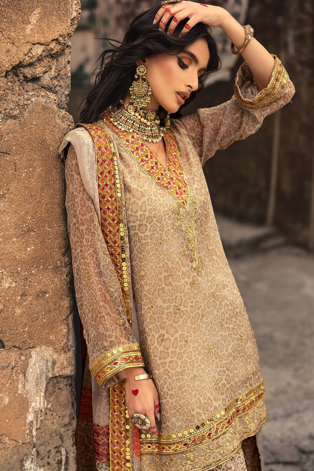 Charizma | Vasl Chiffon Collection | VSL25-13 - by - Libasekhas UK - Registered Vendor of : Charzima - 100% Original Designer Dresss