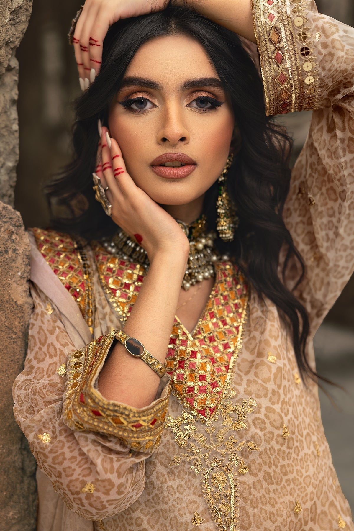 Charizma | Vasl Chiffon Collection | VSL25-13 - by - Libasekhas UK - Registered Vendor of : Charzima - 100% Original Designer Dresss