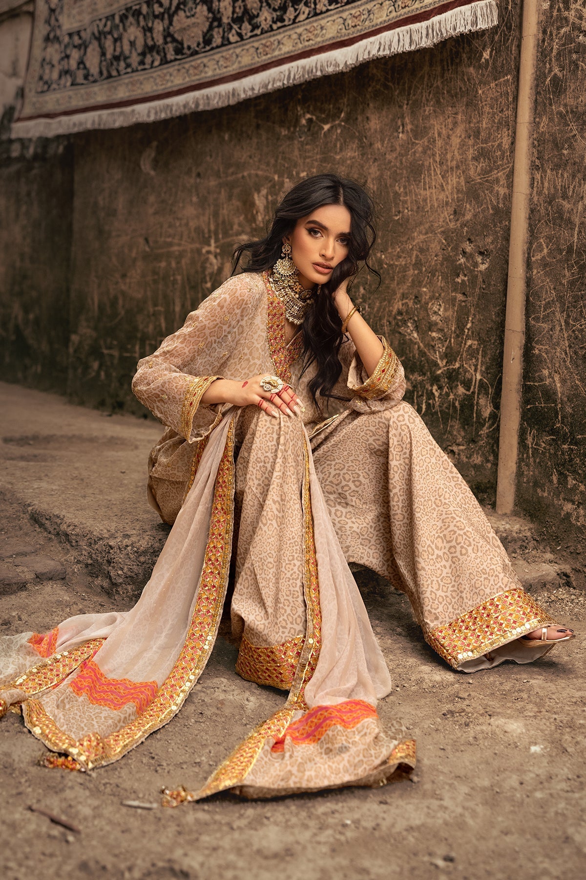 Charizma | Vasl Chiffon Collection | VSL25-13 - by - Libasekhas UK - Registered Vendor of : Charzima - 100% Original Designer Dresss