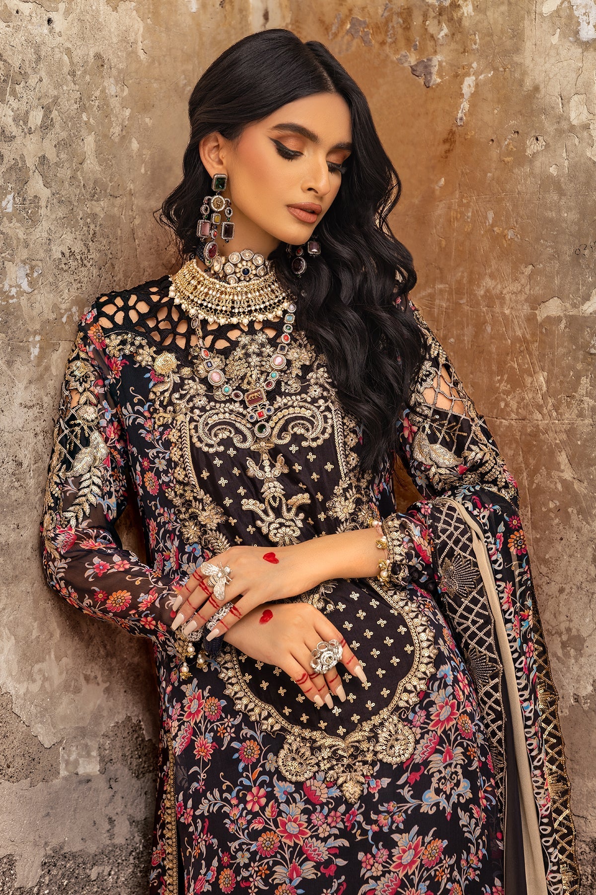 Charizma | Vasl Chiffon Collection | VSL25-09 - by - Libasekhas UK - Registered Vendor of : Charizma - 100% Original Designer Dresss
