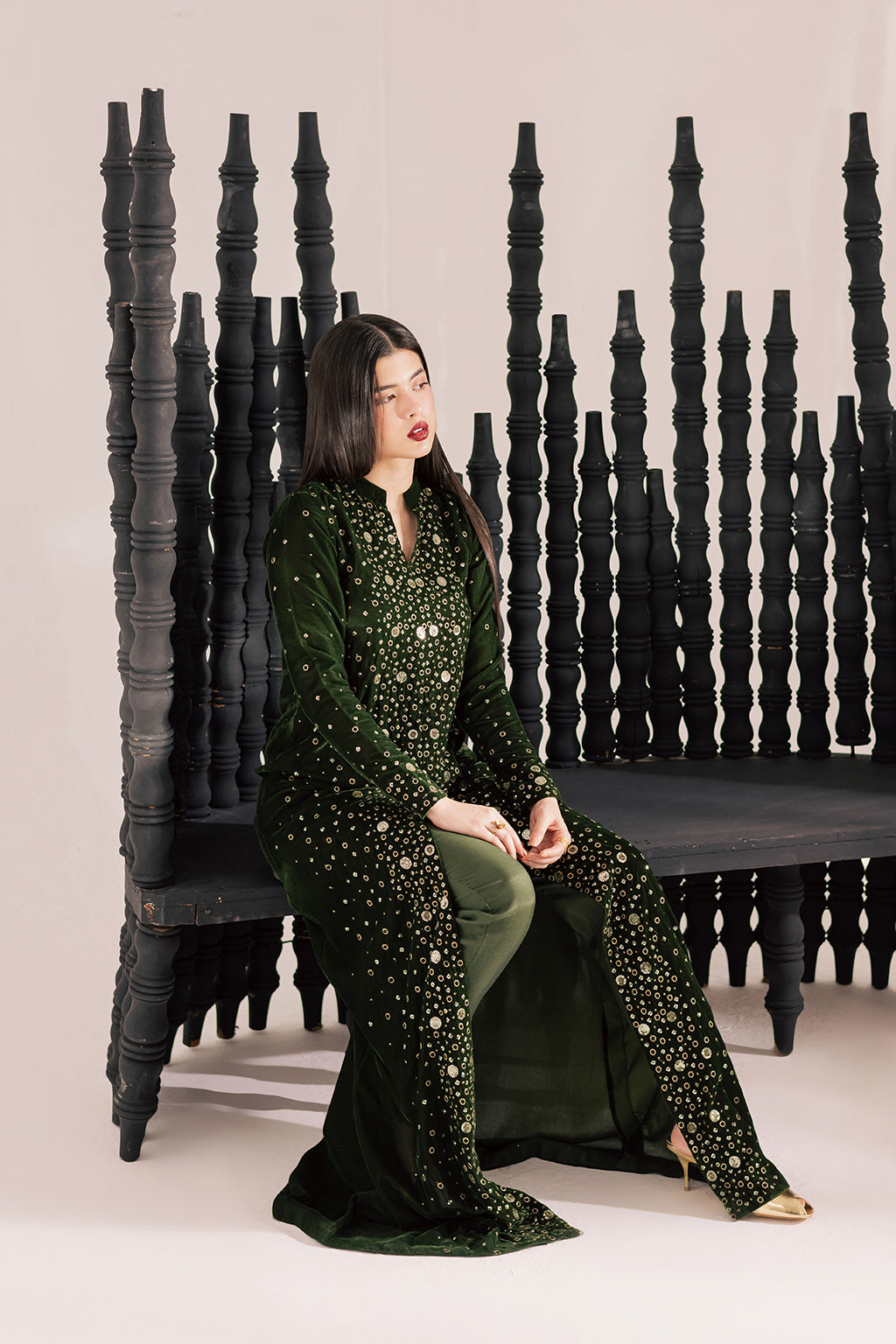 Vanya | Velvet Muse | KV-62 - by Libasekhas UK - Registered Vendor of : Vanya - 100% Original Designer Dress