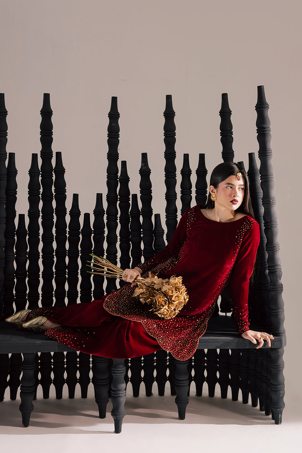 Vanya | Velvet Muse | KV-61 - by Libasekhas UK - Registered Vendor of : Vanya - 100% Original Designer Dress