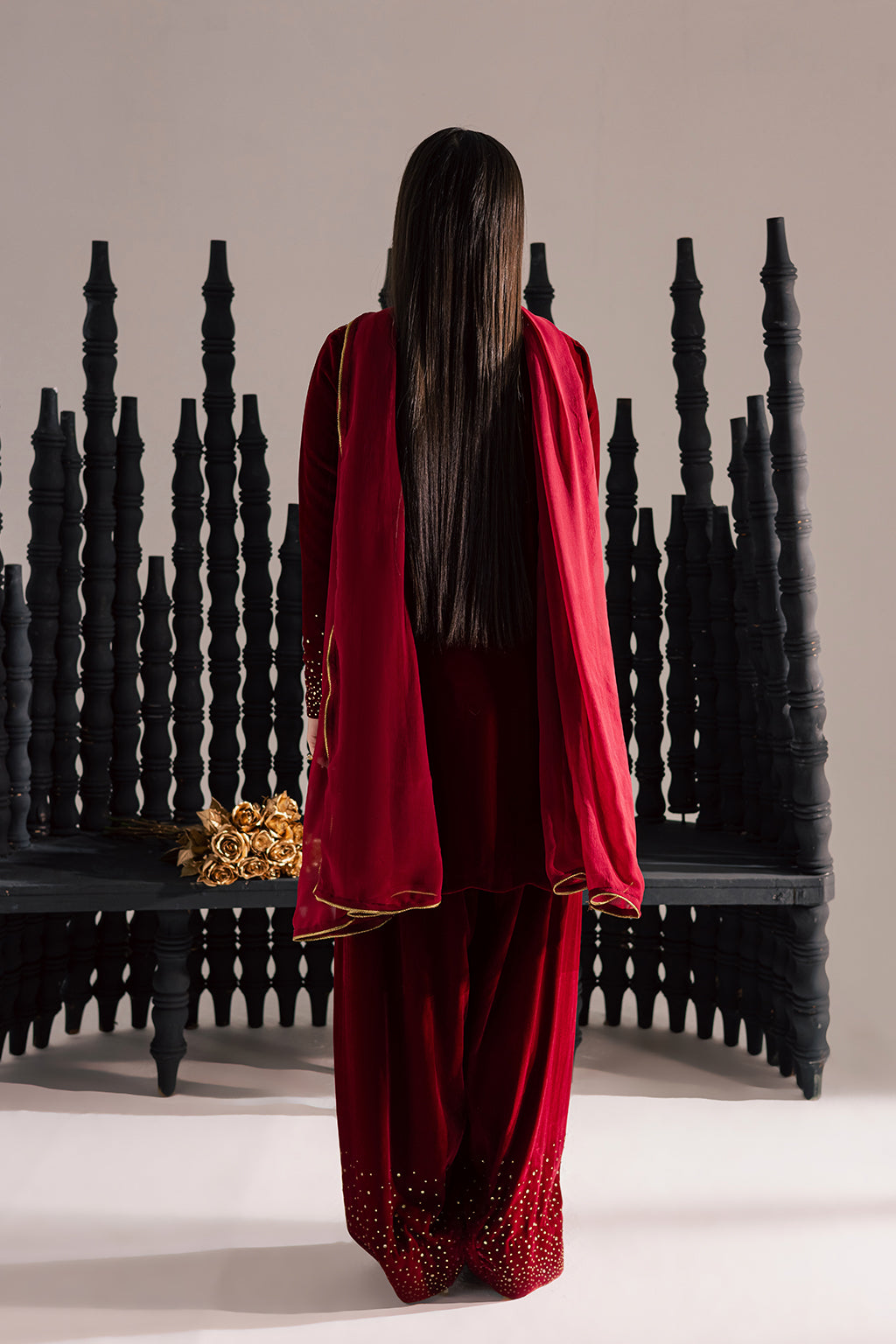 Vanya | Velvet Muse | KV-61 - by Libasekhas UK - Registered Vendor of : Vanya - 100% Original Designer Dress