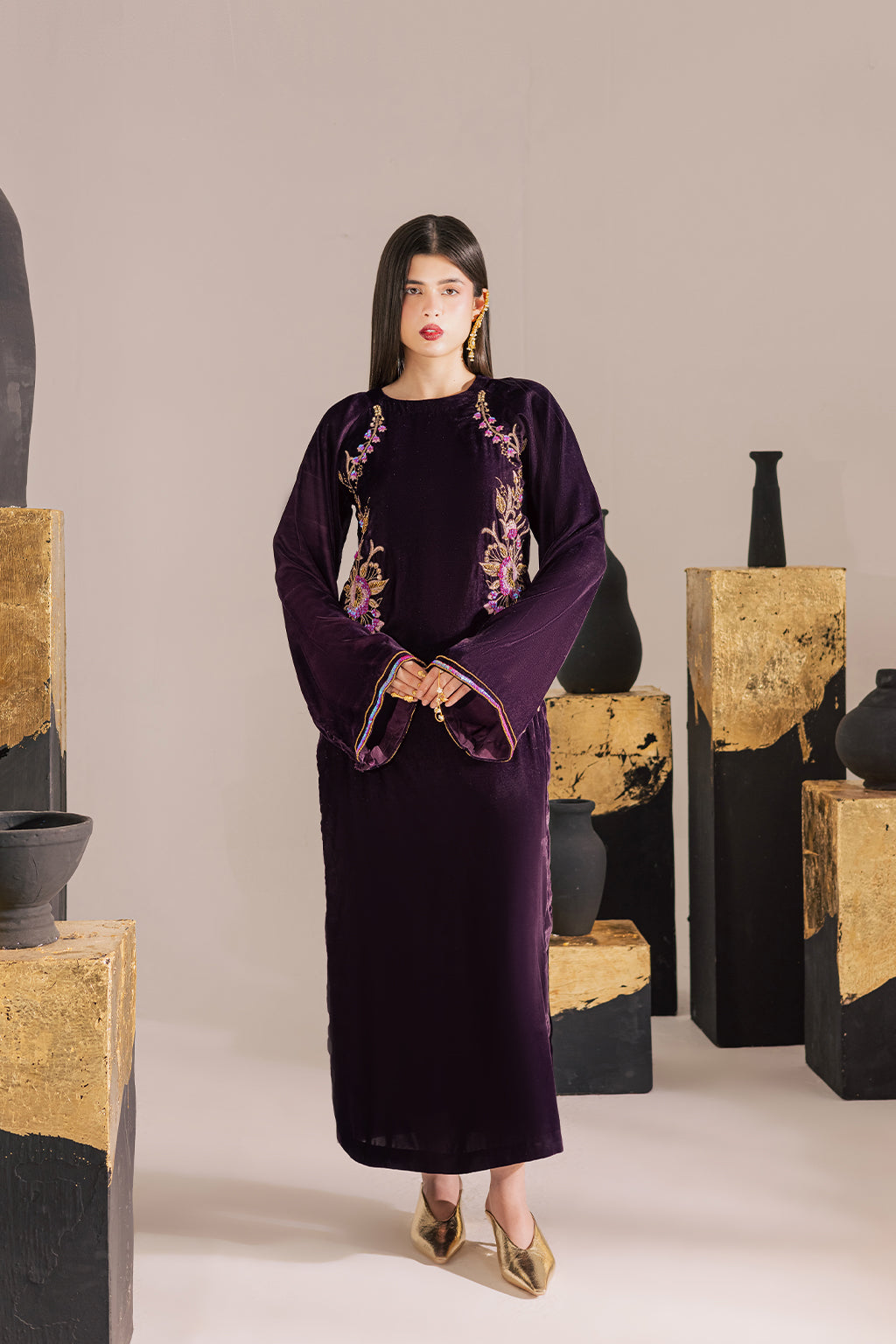 Vanya | Velvet Muse | KV-63 - by Libasekhas UK - Registered Vendor of : Vanya - 100% Original Designer Dress