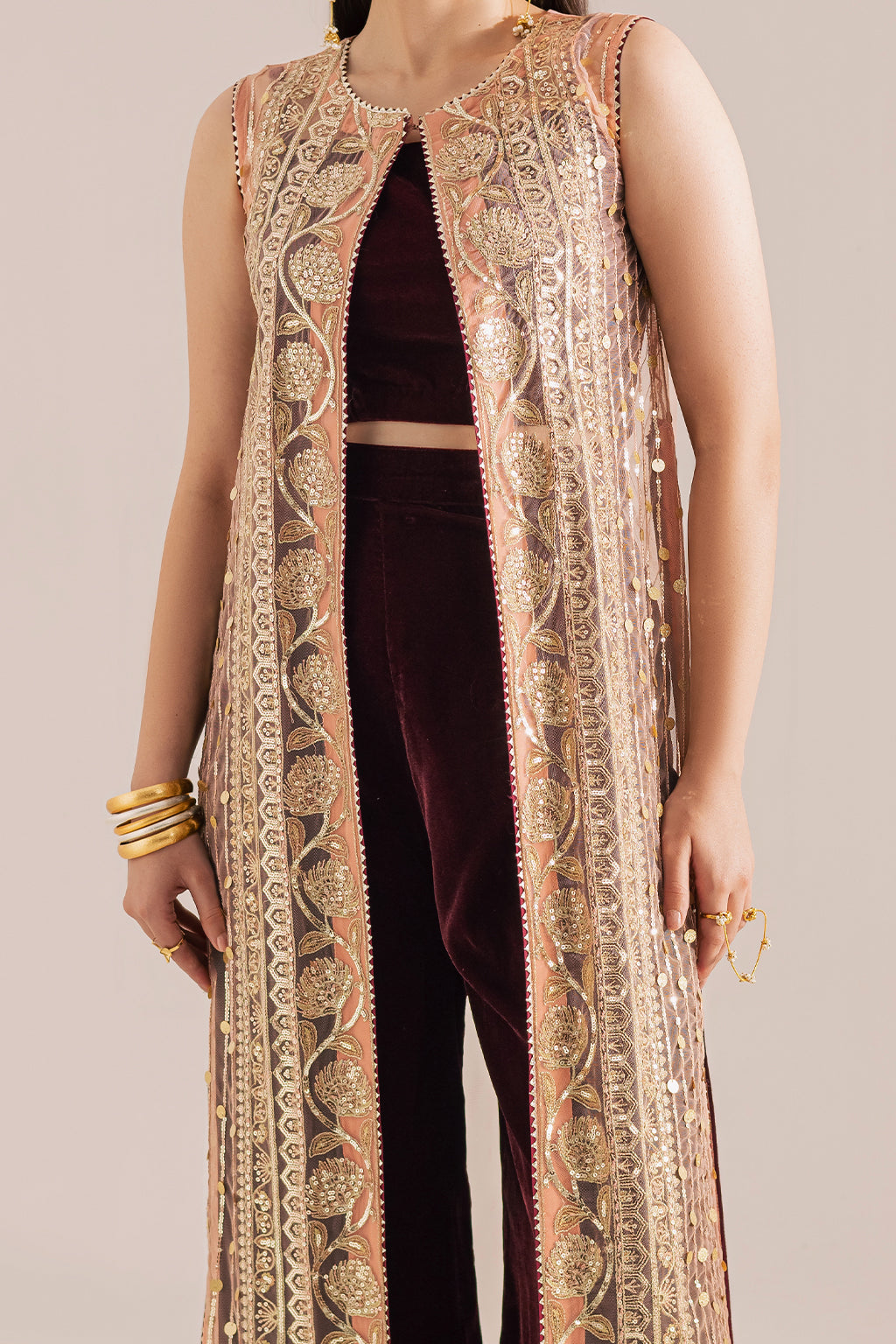 Vanya | Velvet Muse | KV-64 - by Libasekhas UK - Registered Vendor of : Vanya - 100% Original Designer Dress