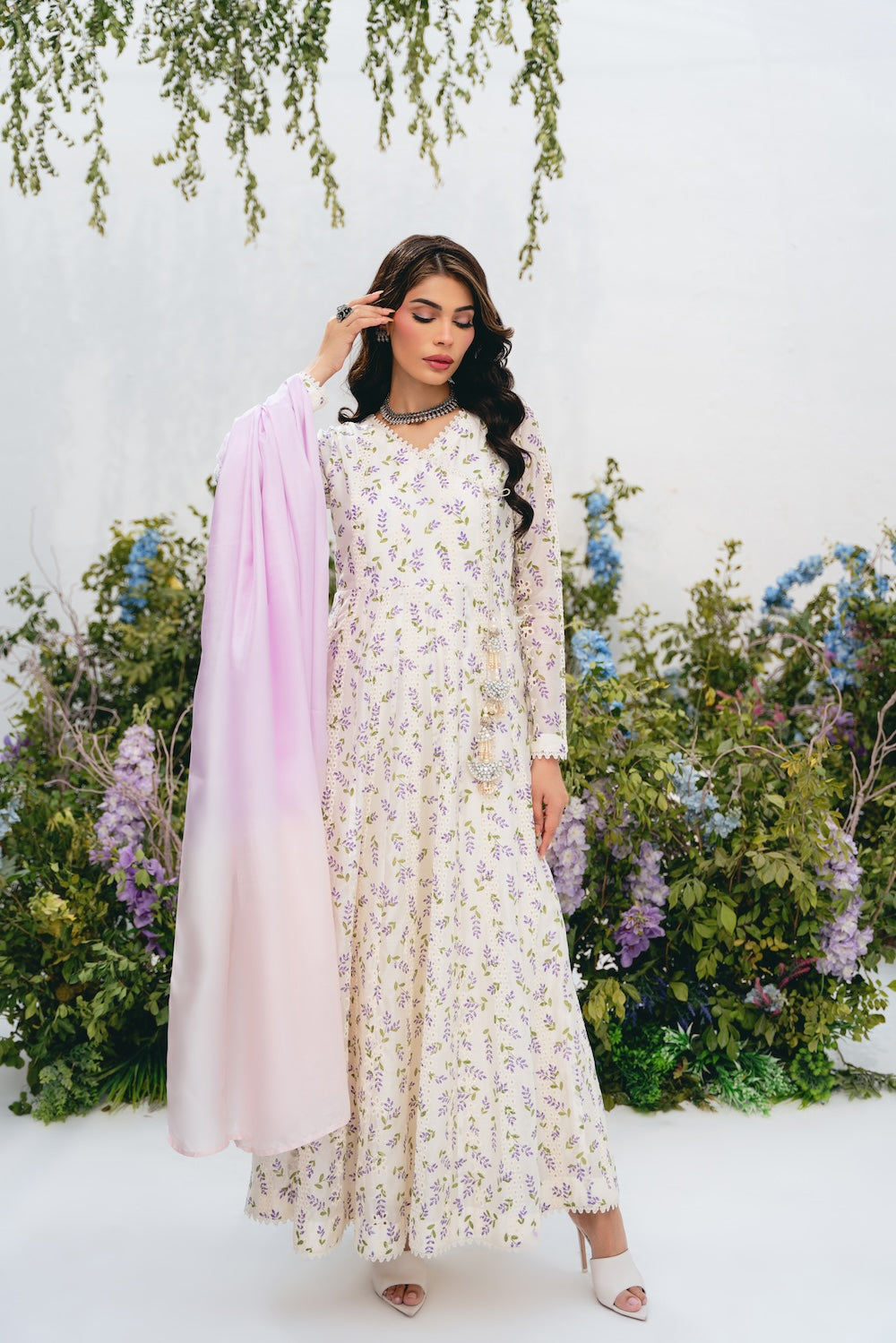Vintage | Eid Edit 24 | Noor Anarkali - by - Libasekhas UK - Registered Vendor of : Vintage - 100% Original Designer Dresss
