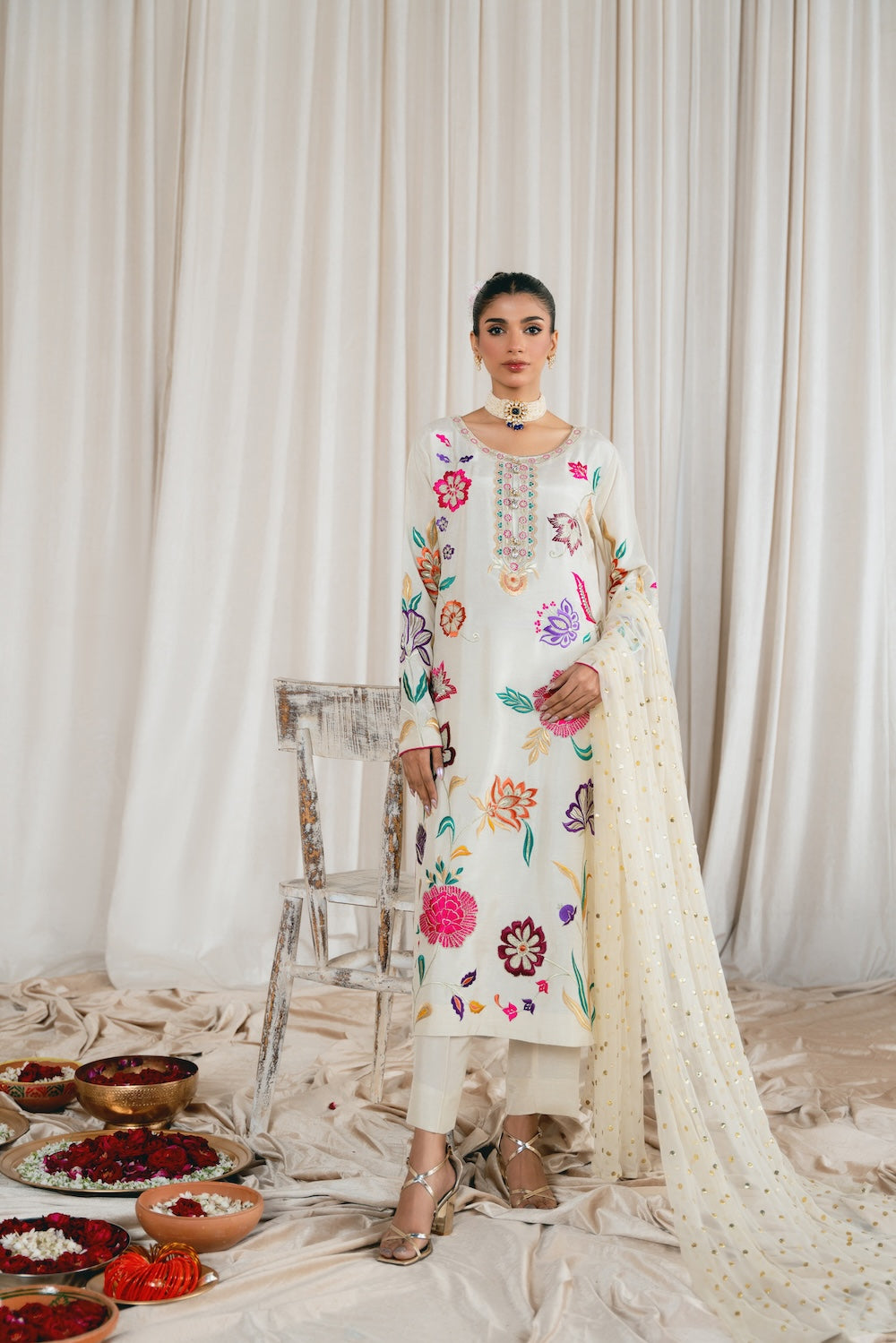 Vintage | Eid Edit 24 | Alisha - by - Libasekhas UK - Registered Vendor of : Vintage - 100% Original Designer Dresss