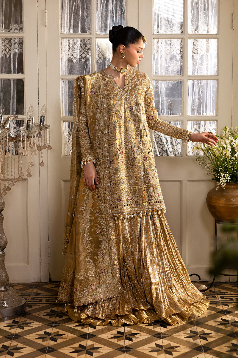 Afrozeh | Dastangoi 25 | Goldveil - by Libasekhas UK - Registered Vendor of : Afrozeh - 100% Original Designer Dress