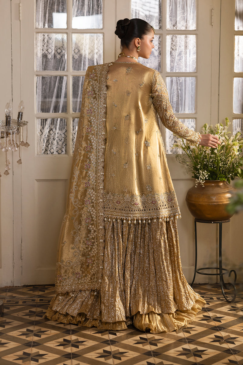 Afrozeh | Dastangoi 25 | Goldveil - by Libasekhas UK - Registered Vendor of : Afrozeh - 100% Original Designer Dress