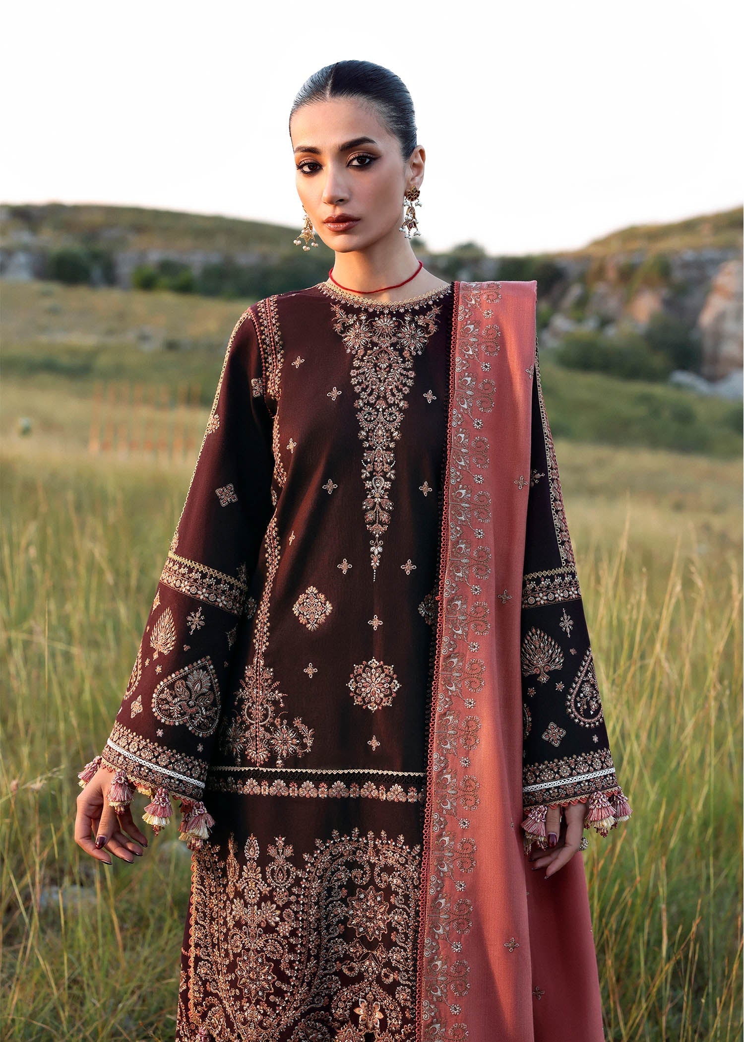 Hussain Rehar | Khaddar 25 | Nazneen - by Libasekhas UK - Registered Vendor of : Hussain Rehar - 100% Original Designer Dress