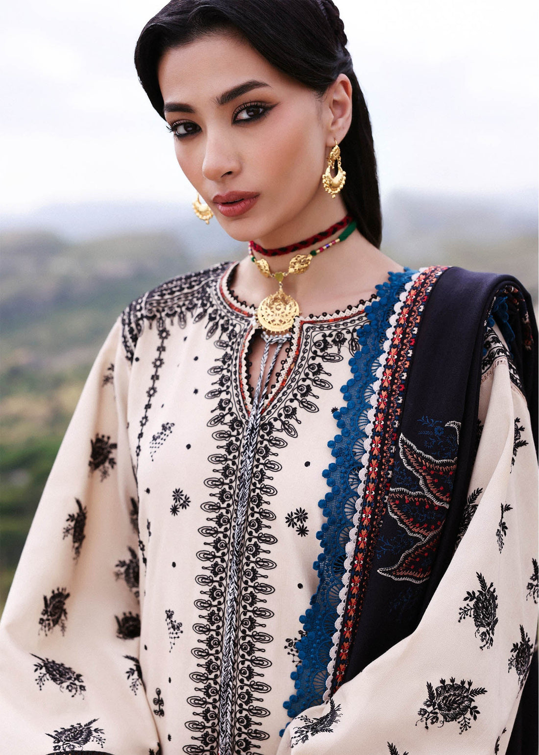 Hussain Rehar | Khaddar 25 | Dhanak - by Libasekhas UK - Registered Vendor of : Hussain Rehar - 100% Original Designer Dress