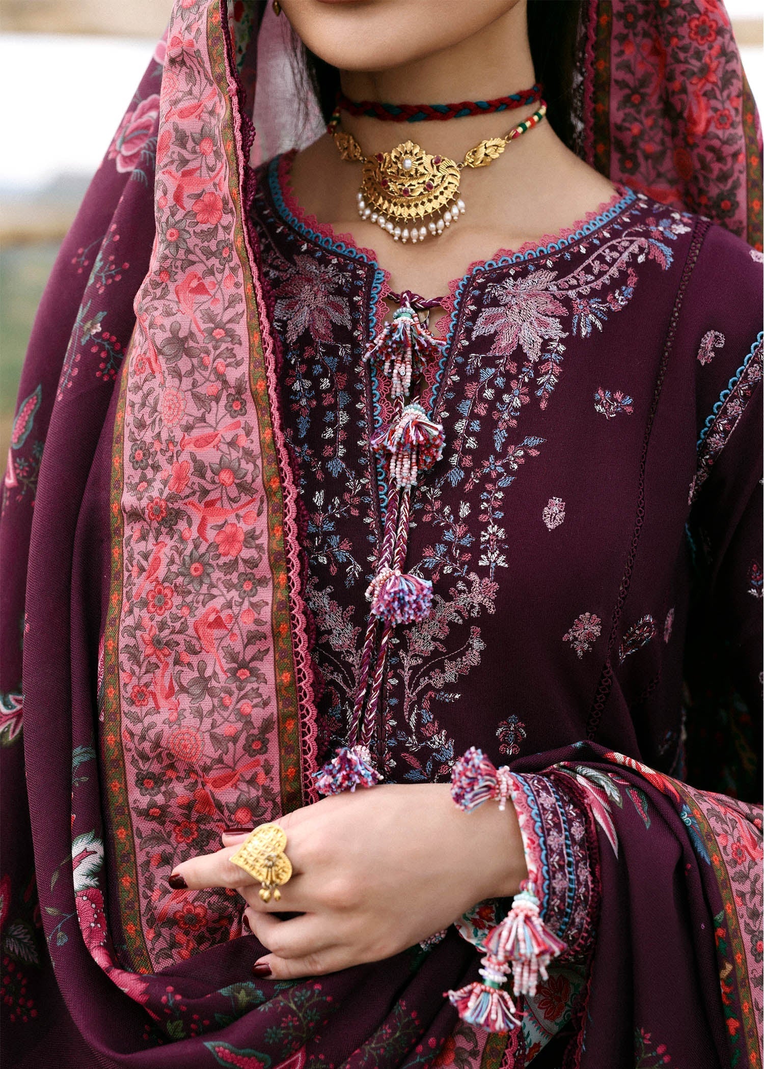 Hussain Rehar | Khaddar 25 | Jamni - by Libasekhas UK - Registered Vendor of : Hussain Rehar - 100% Original Designer Dress