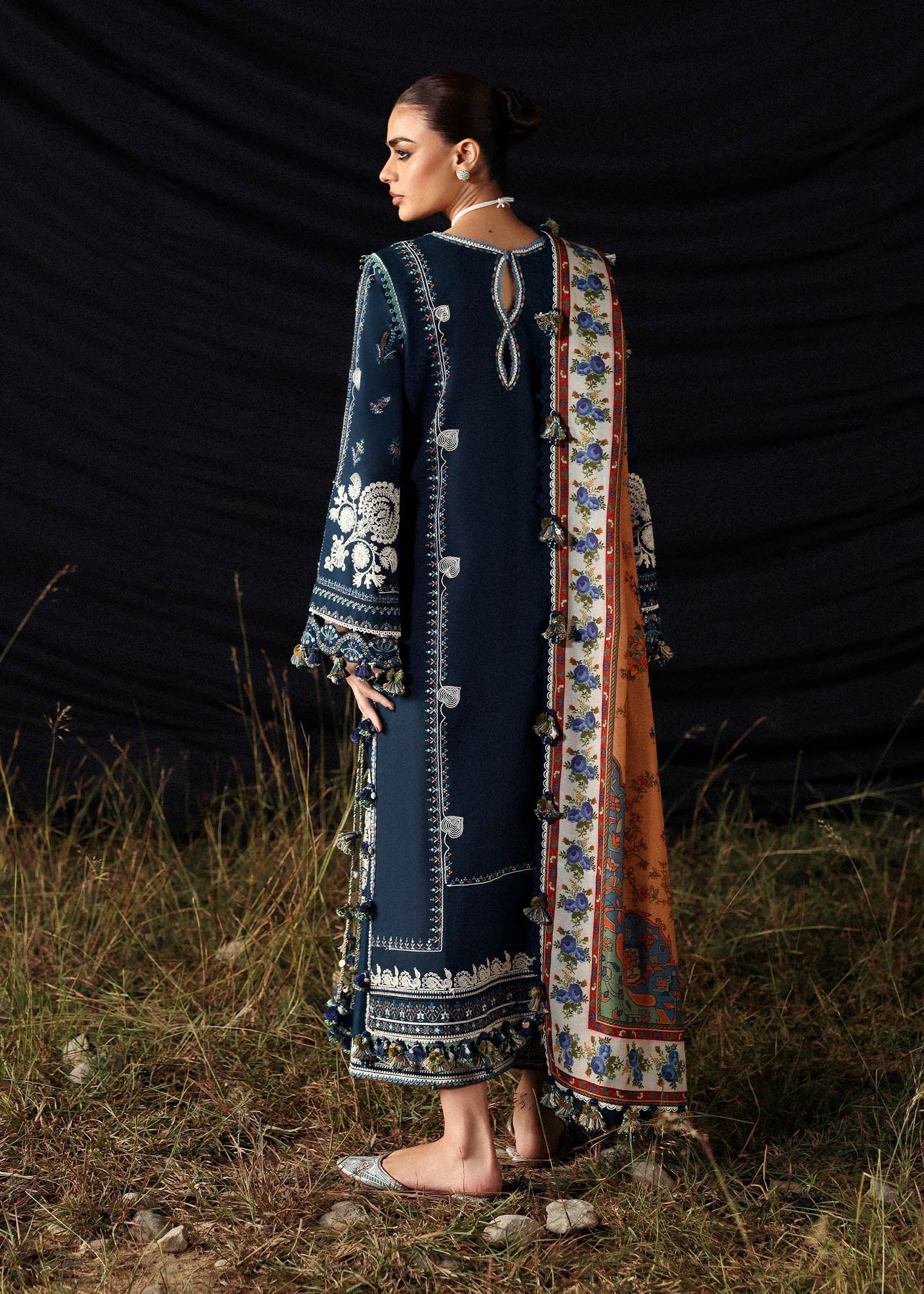 Hussain Rehar | Khaddar 25 | Chashm-e-Bahr - by Libasekhas UK - Registered Vendor of : Hussain Rehar - 100% Original Designer Dress