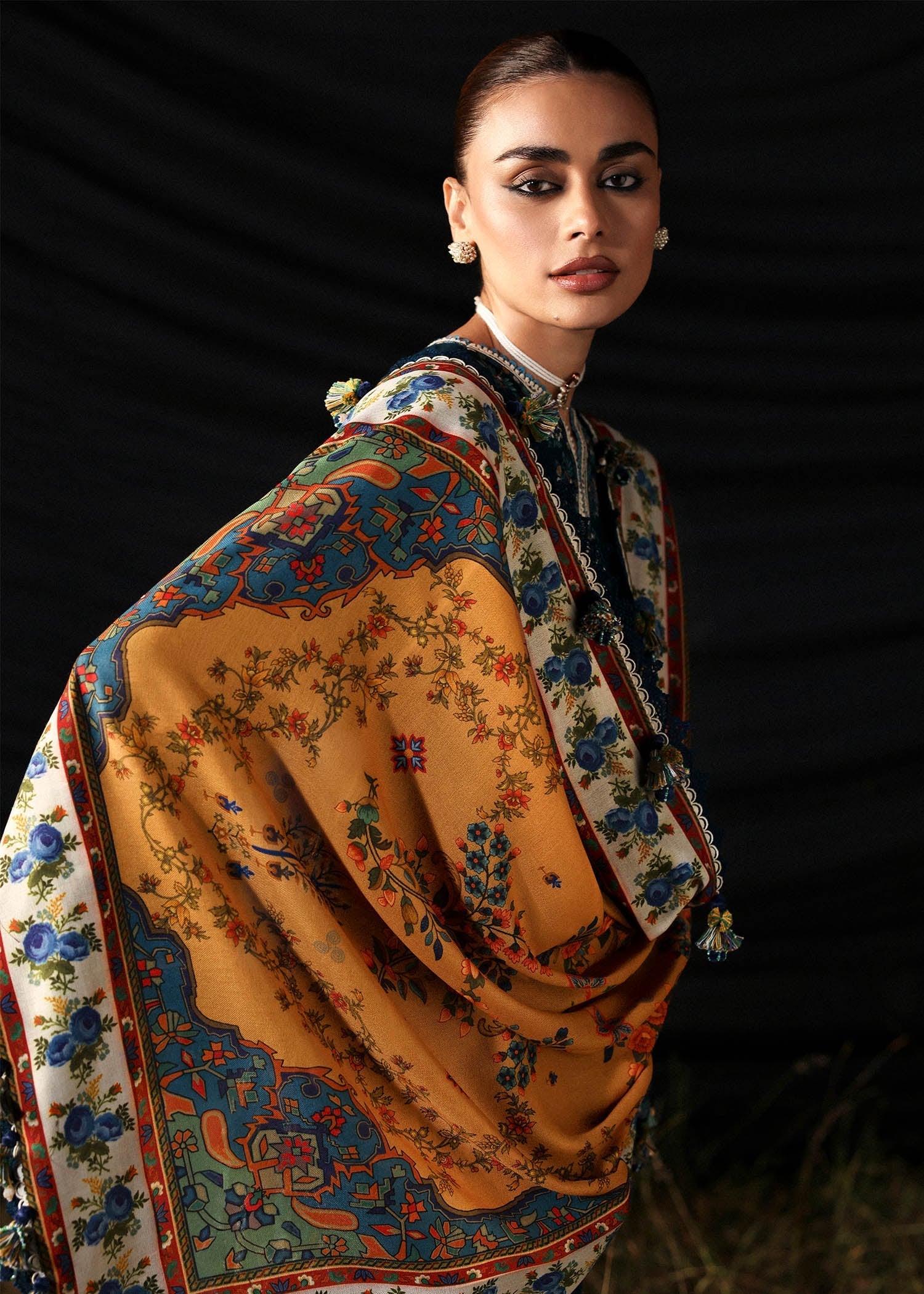 Hussain Rehar | Khaddar 25 | Chashm-e-Bahr - by Libasekhas UK - Registered Vendor of : Hussain Rehar - 100% Original Designer Dress