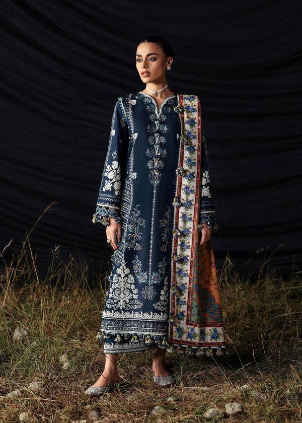 Hussain Rehar | Khaddar 25 | Chashm-e-Bahr - by Libasekhas UK - Registered Vendor of : Hussain Rehar - 100% Original Designer Dress