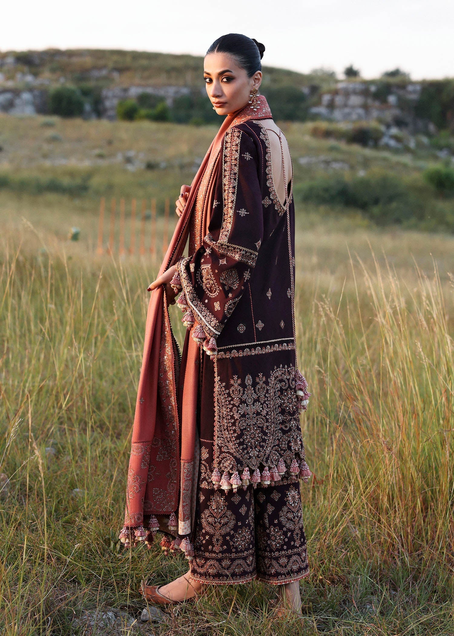 Hussain Rehar | Khaddar 25 | Nazneen - by Libasekhas UK - Registered Vendor of : Hussain Rehar - 100% Original Designer Dress