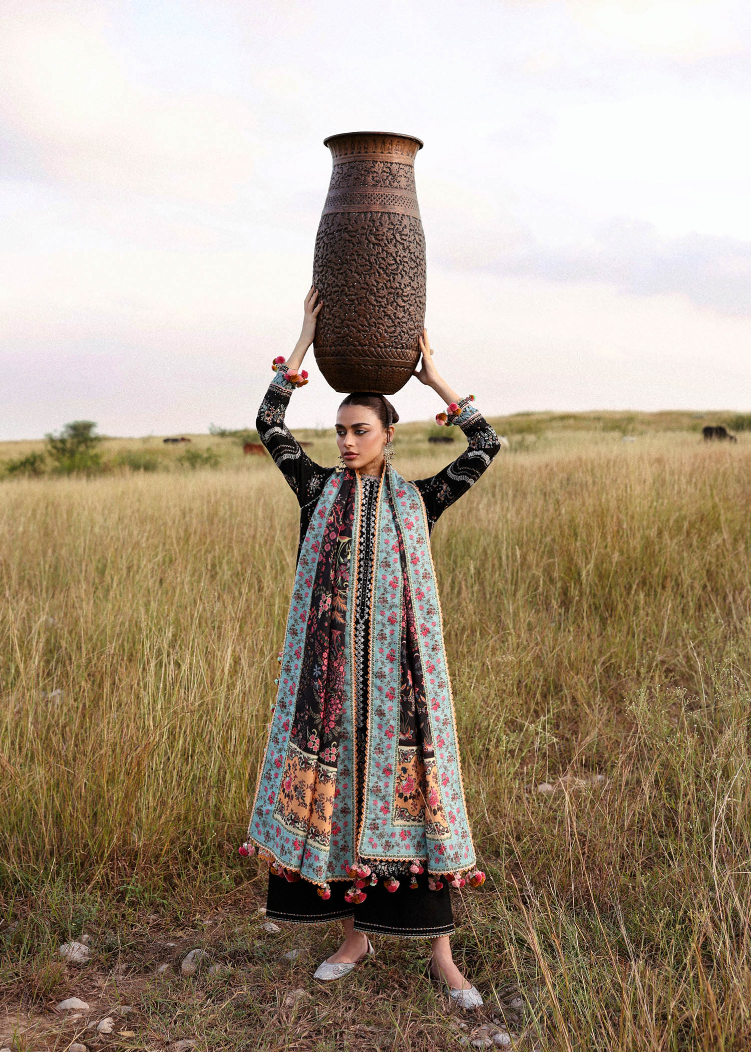 Hussain Rehar | Khaddar 25 | Malika - by Libasekhas UK - Registered Vendor of : Hussain Rehar - 100% Original Designer Dress