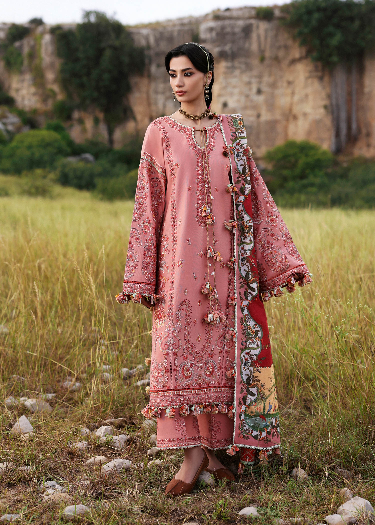 Hussain Rehar | Khaddar 25 | Mahpara - by Libasekhas UK - Registered Vendor of : Hussain Rehar - 100% Original Designer Dress