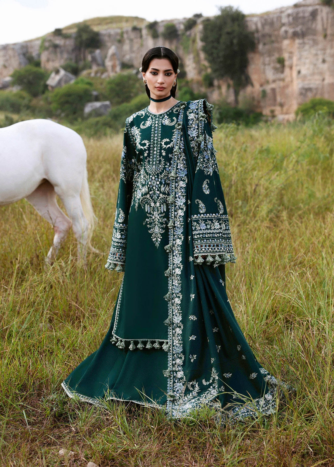 Hussain Rehar | Khaddar 25 | Johar - by Libasekhas UK - Registered Vendor of : Hussain Rehar - 100% Original Designer Dress