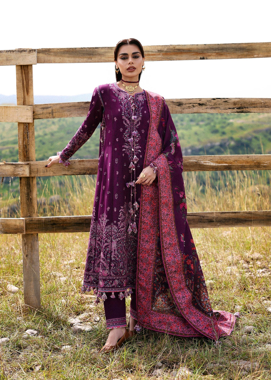 Hussain Rehar | Khaddar 25 | Jamni - by Libasekhas UK - Registered Vendor of : Hussain Rehar - 100% Original Designer Dress