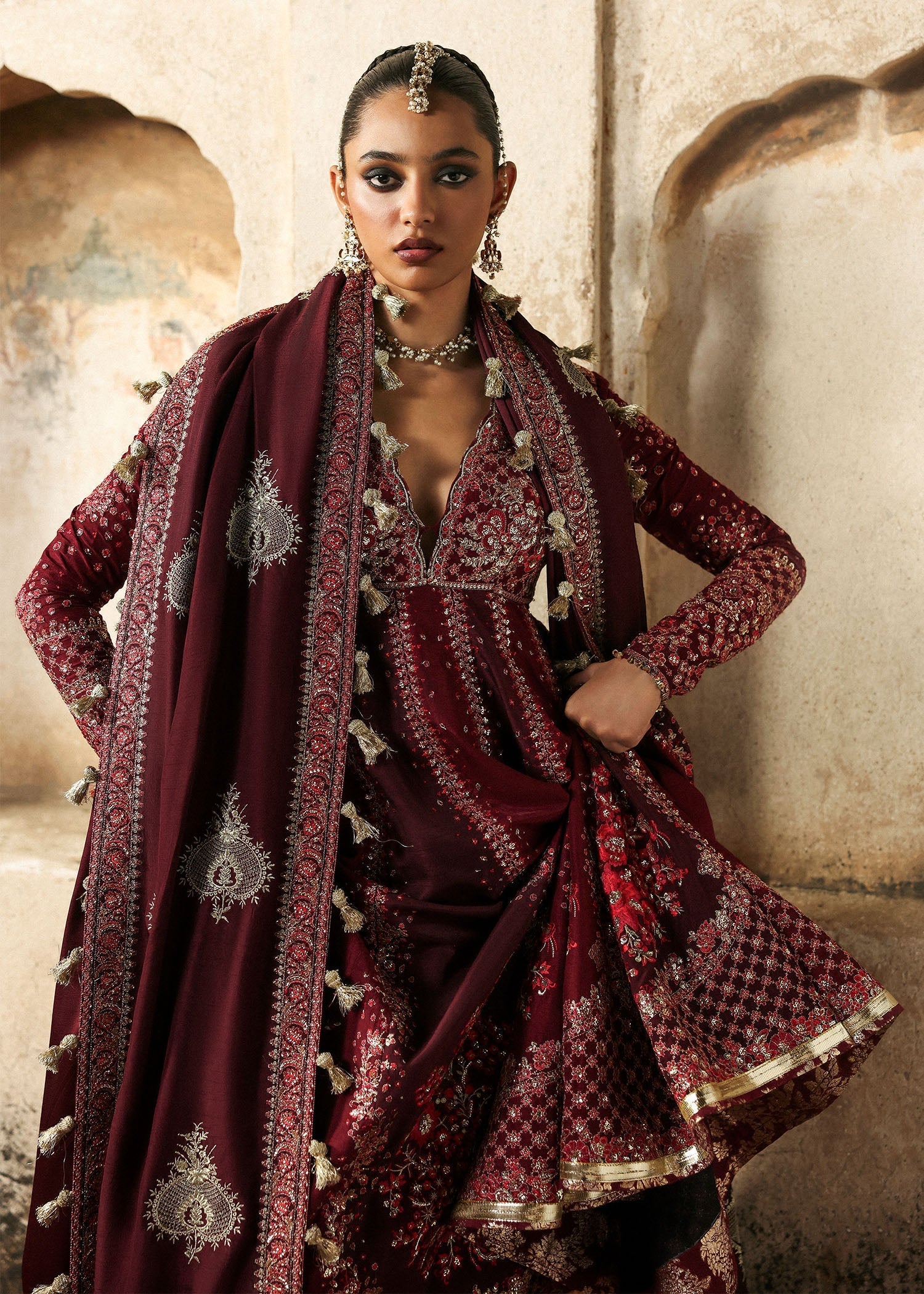 Hussain Rehar | Massarat Formals 25 | Gulnar - by Libasekhas UK - Registered Vendor of : Hussain Rehar - 100% Original Designer Dress