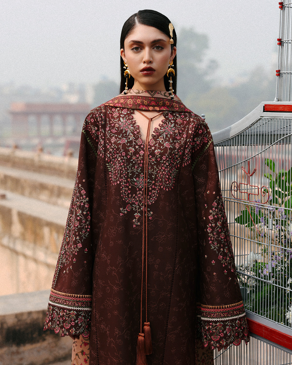 Jugnu | Khaddar 25 | Sena - by Libasekhas UK - Registered Vendor of : Jugnu - 100% Original Designer Dress
