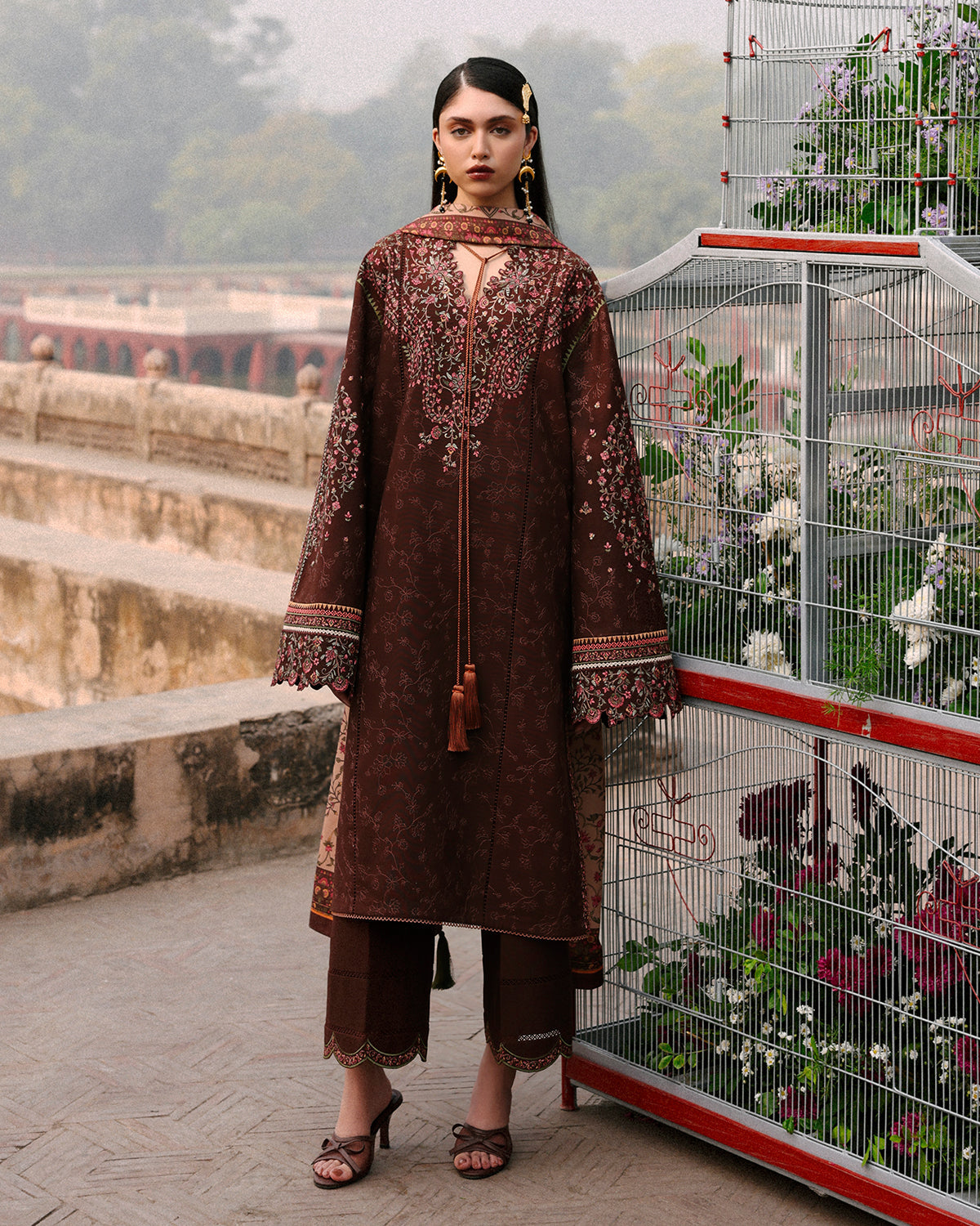 Jugnu | Khaddar 25 | Sena - by Libasekhas UK - Registered Vendor of : Jugnu - 100% Original Designer Dress