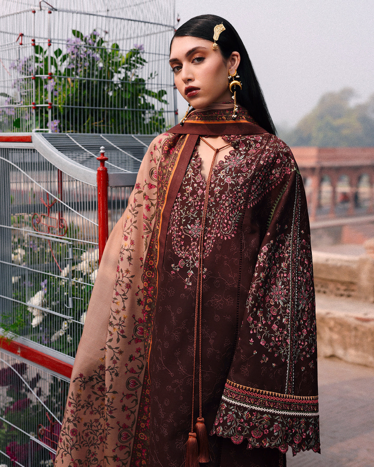 Jugnu | Khaddar 25 | Sena - by Libasekhas UK - Registered Vendor of : Jugnu - 100% Original Designer Dress