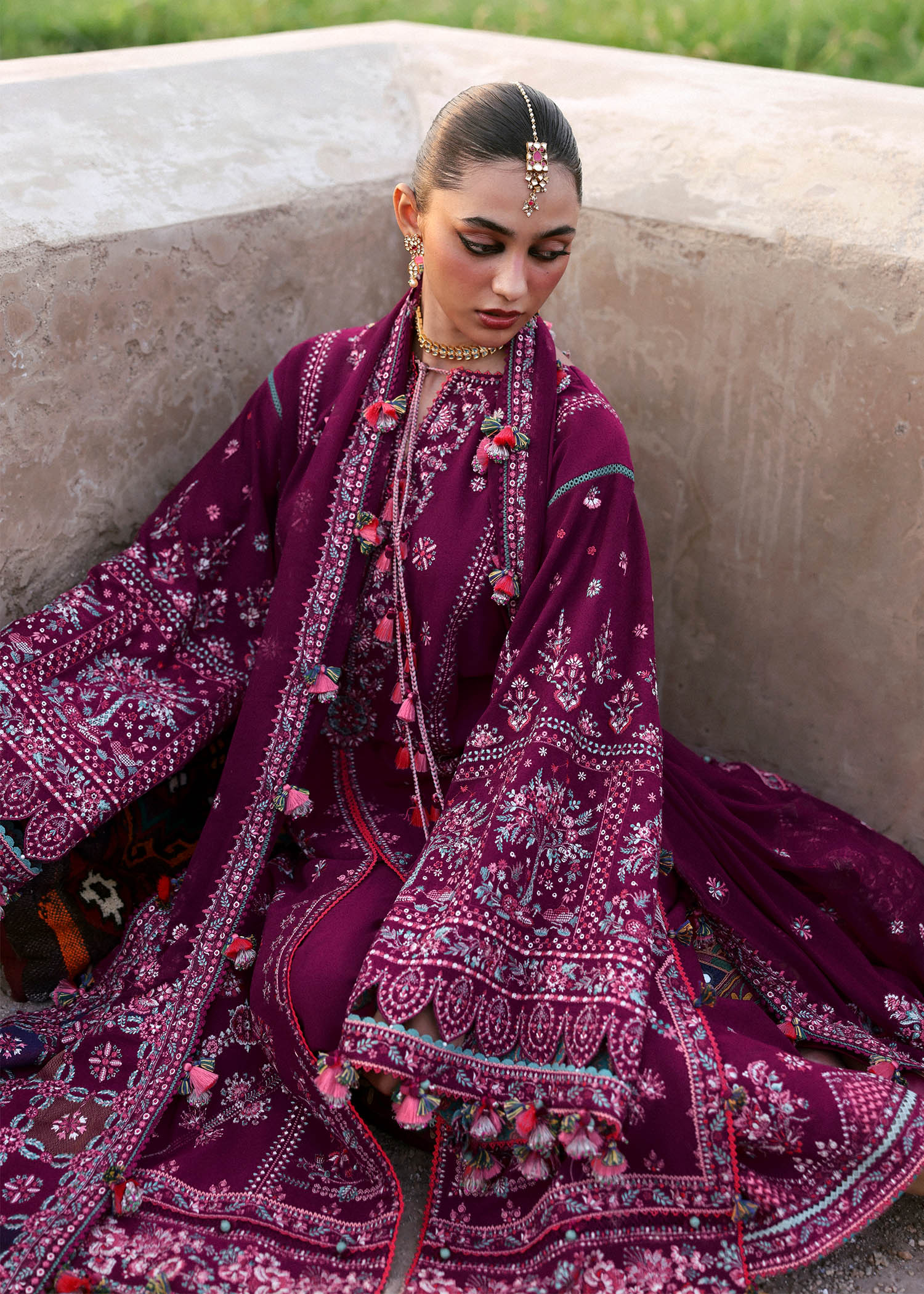 Hussain Rehar | Karandi 25 | Nargis - by Libasekhas UK - Registered Vendor of : Hussain Rehar - 100% Original Designer Dress