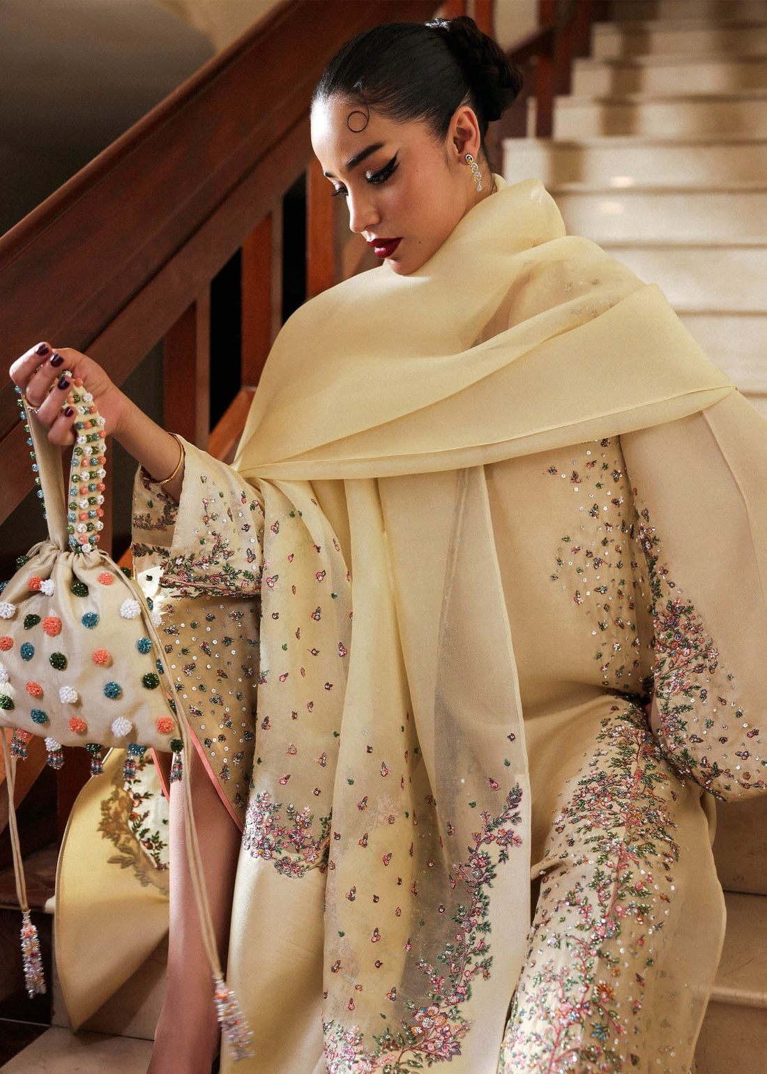 Hussain Rehar I The Scent Luxury Pret 25 I Ciel - by Libasekhas UK - Registered Vendor of : Hussain Rehar - 100% Original Designer Dress