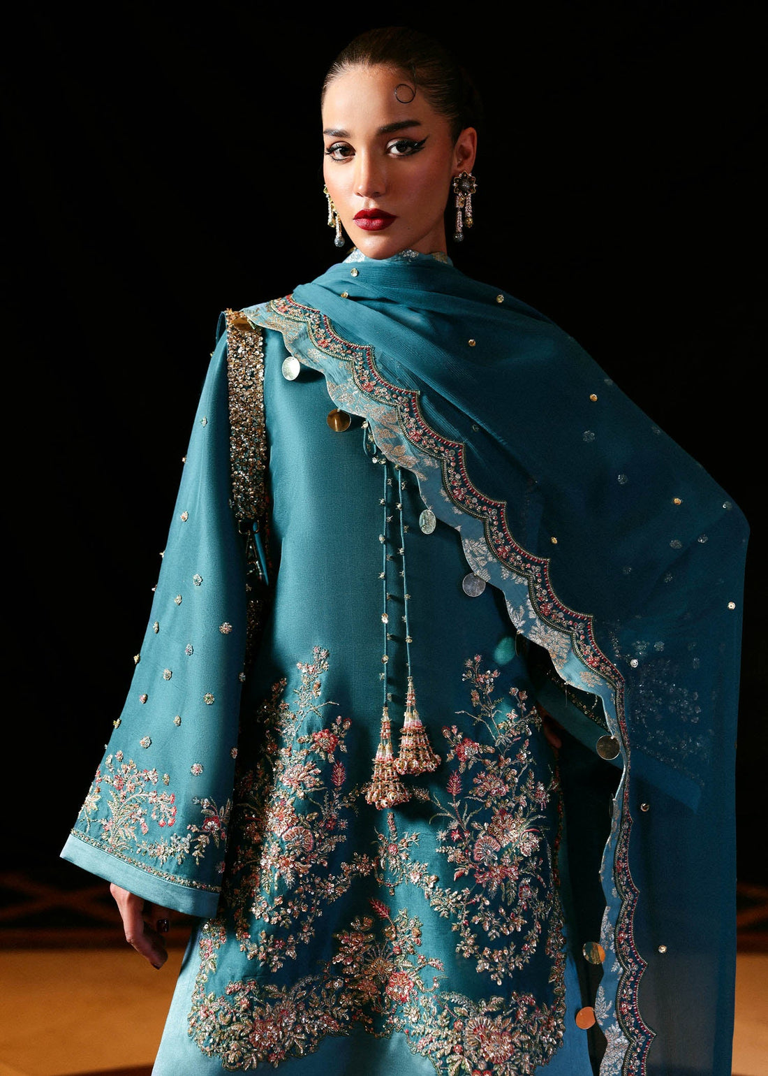 Hussain Rehar I The Scent Luxury Pret 25 I Verta - by Libasekhas UK - Registered Vendor of : Hussain Rehar - 100% Original Designer Dress