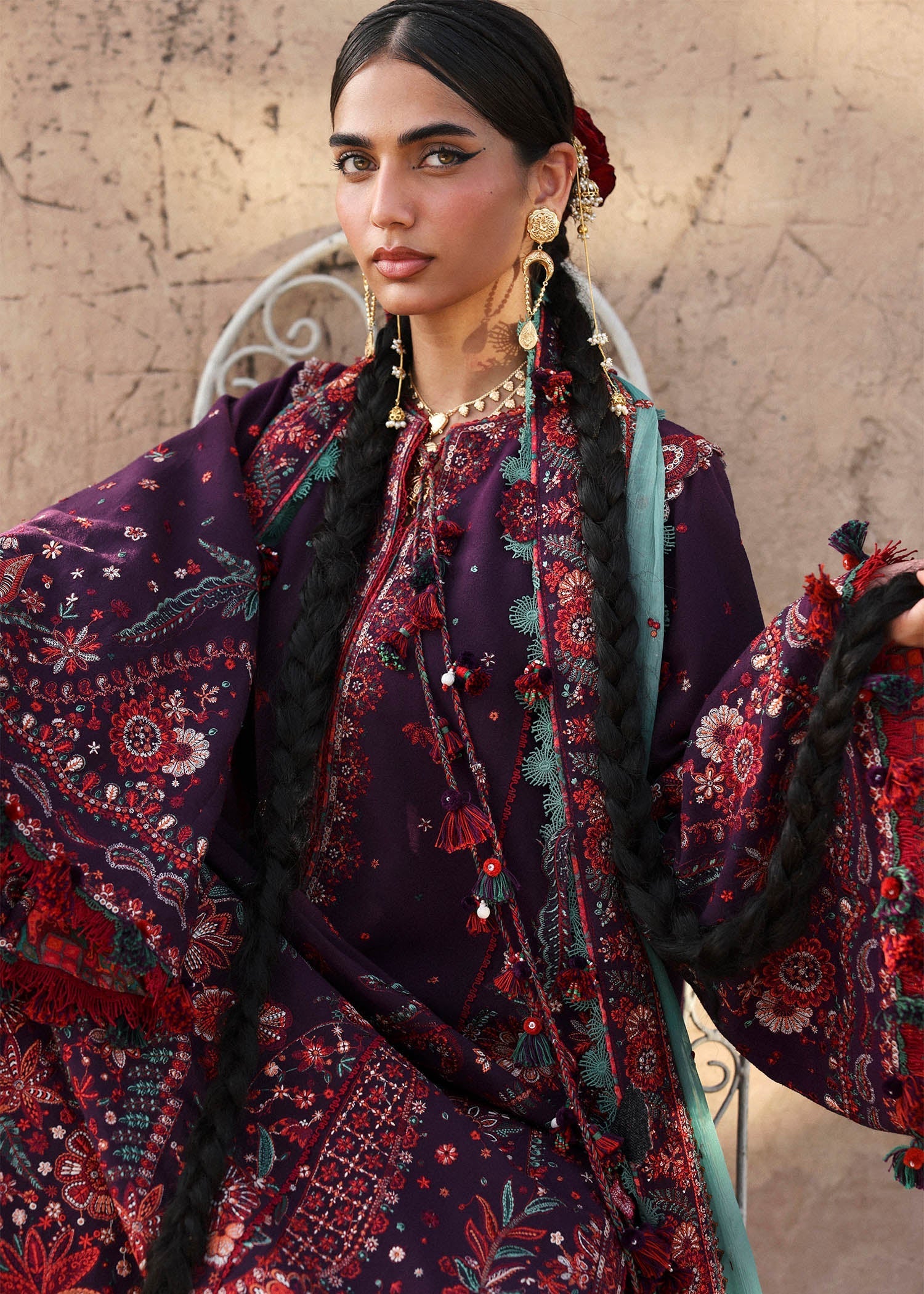 Hussain Rehar | Karandi 25 | Sultana - by Libasekhas UK - Registered Vendor of : Hussain Rehar - 100% Original Designer Dress