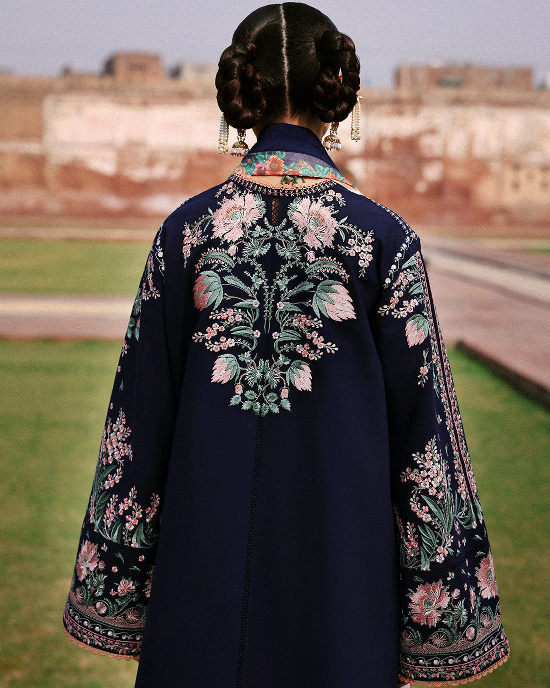 Jugnu | Khaddar 25 | Navi - by Libasekhas UK - Registered Vendor of : Jugnu - 100% Original Designer Dress