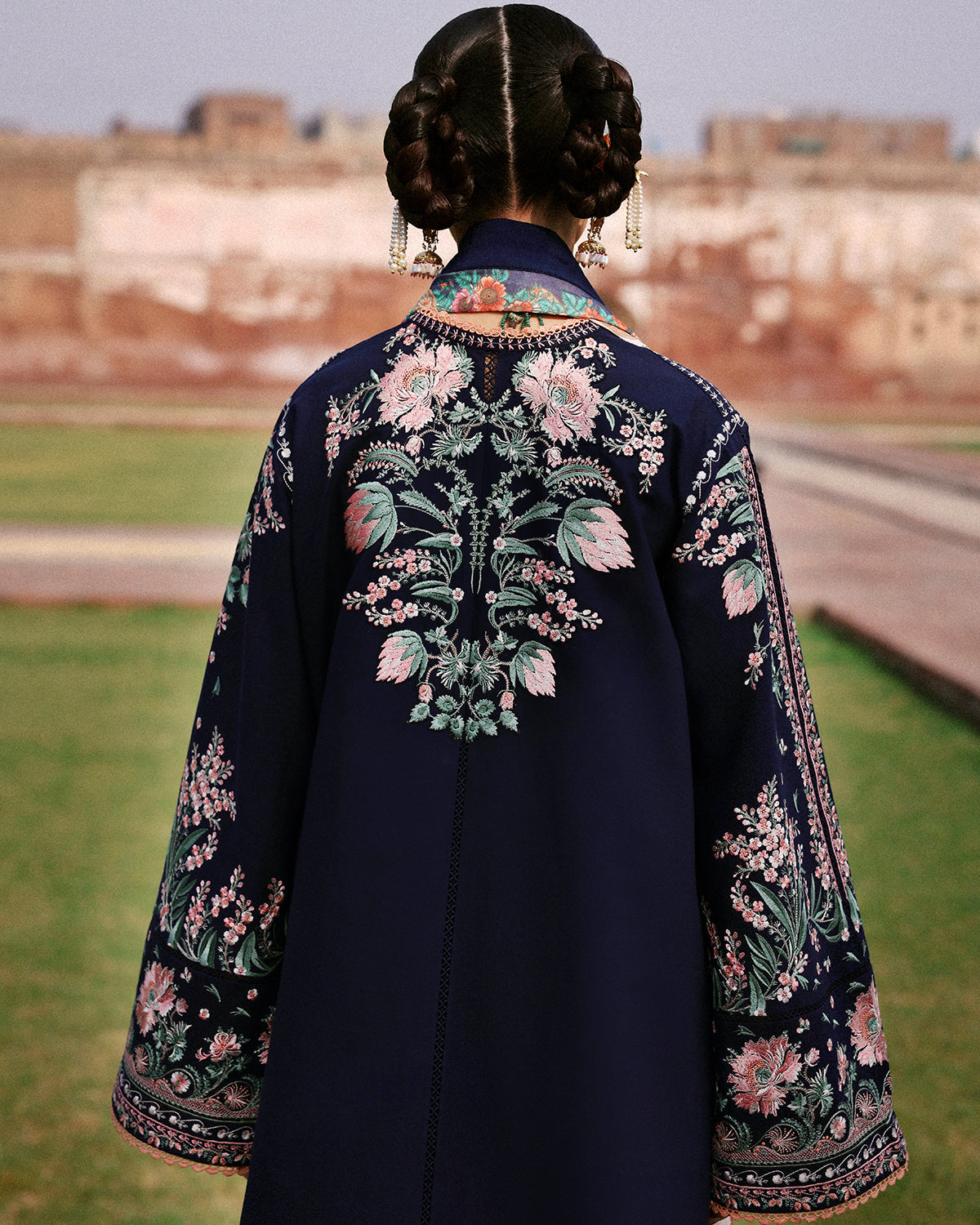 Jugnu | Khaddar 25 | Navi - by Libasekhas UK - Registered Vendor of : Jugnu - 100% Original Designer Dress