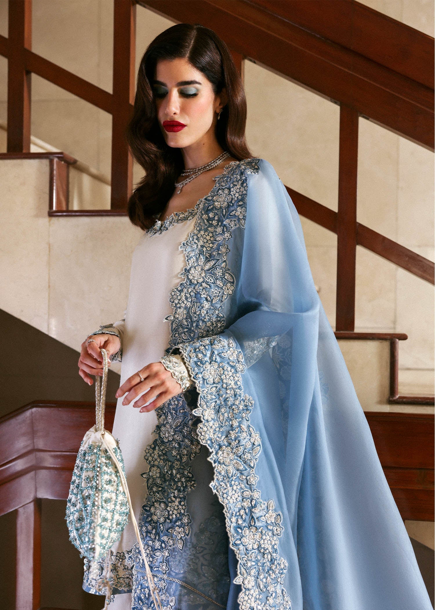 Hussain Rehar I The Scent Luxury Pret 25 I Virelle - by Libasekhas UK - Registered Vendor of : Hussain Rehar - 100% Original Designer Dress