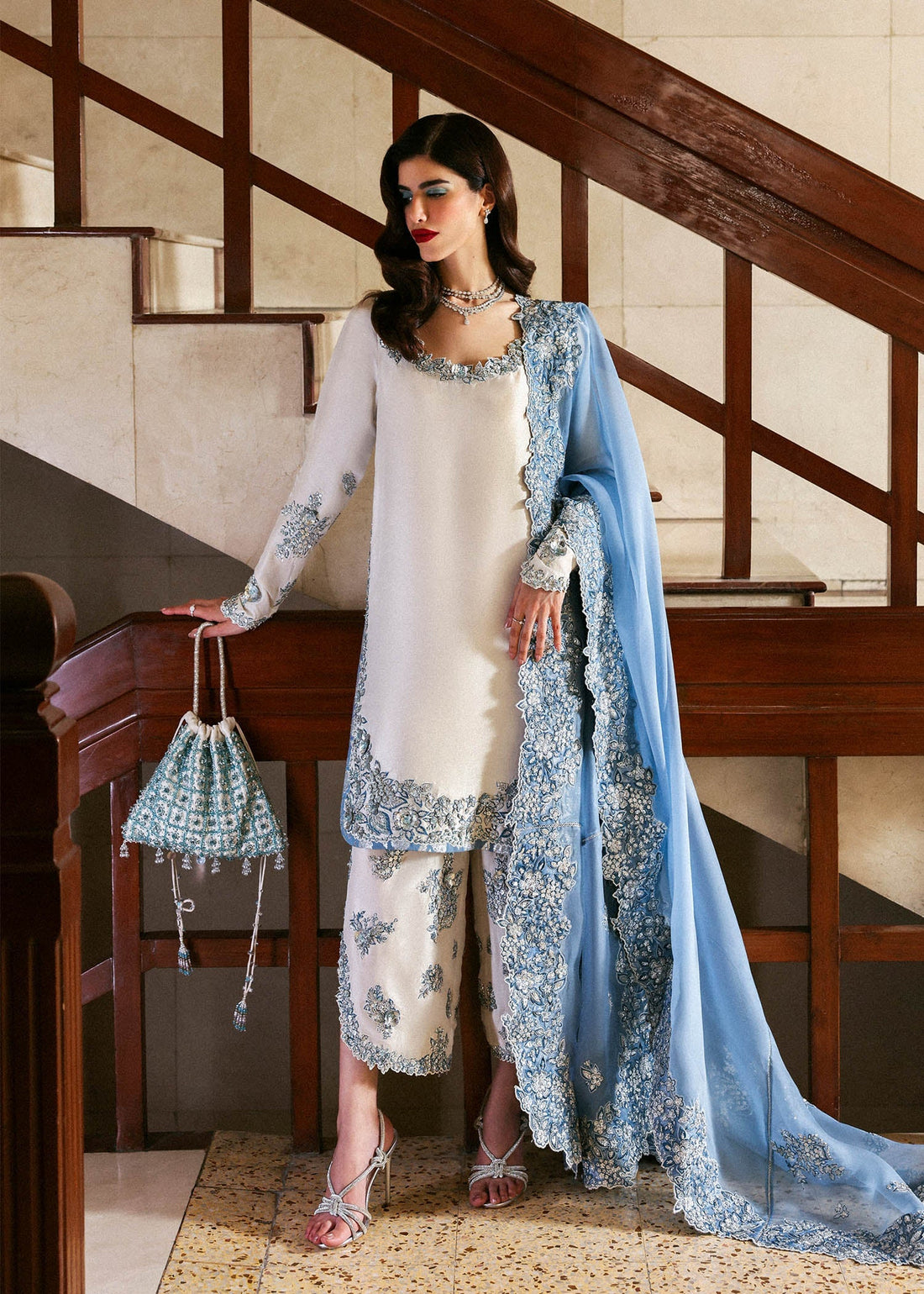 Hussain Rehar I The Scent Luxury Pret 25 I Virelle - by Libasekhas UK - Registered Vendor of : Hussain Rehar - 100% Original Designer Dress