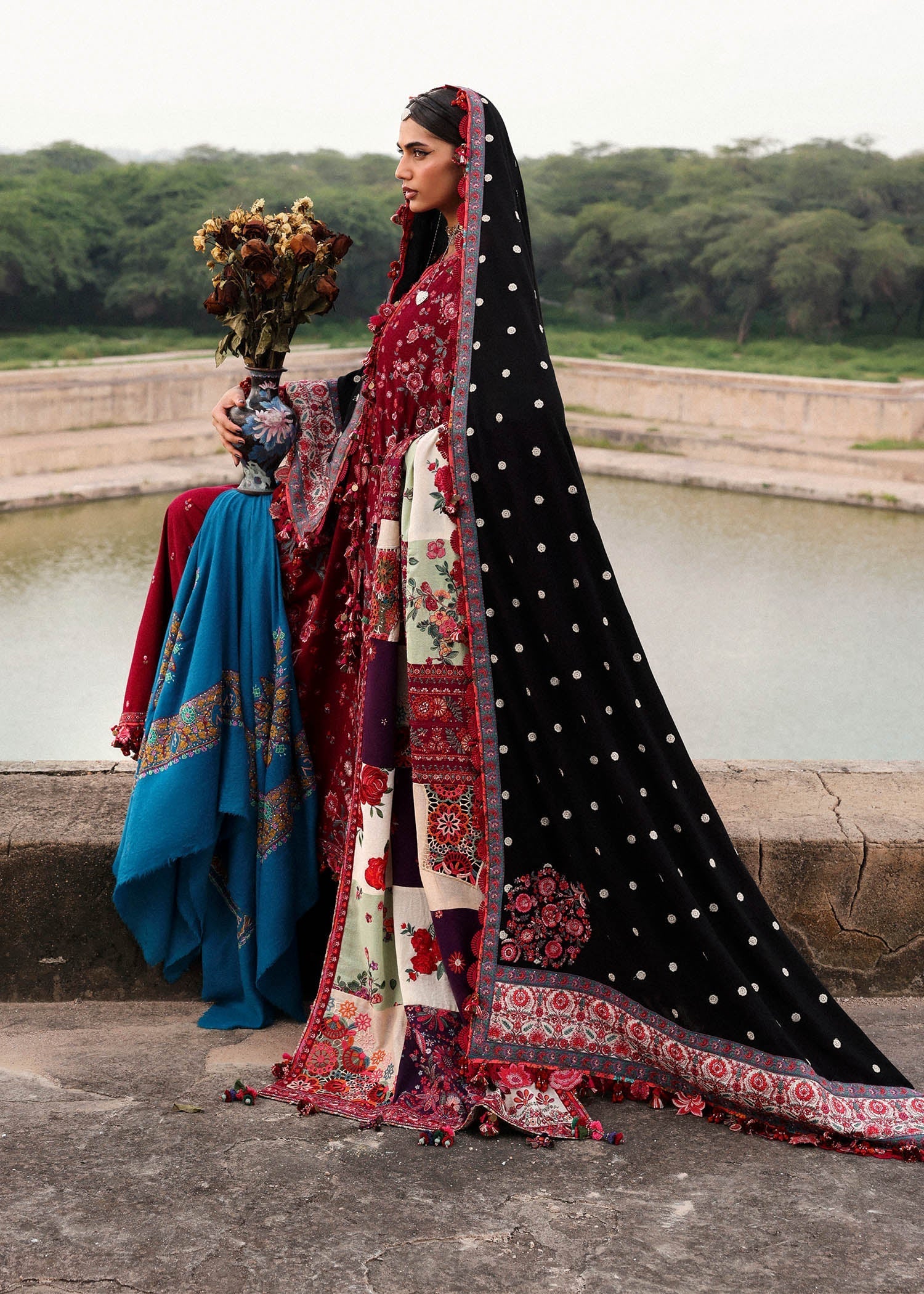 Hussain Rehar | Karandi 25 | Pankhuri - by Libasekhas UK - Registered Vendor of : Hussain Rehar - 100% Original Designer Dress