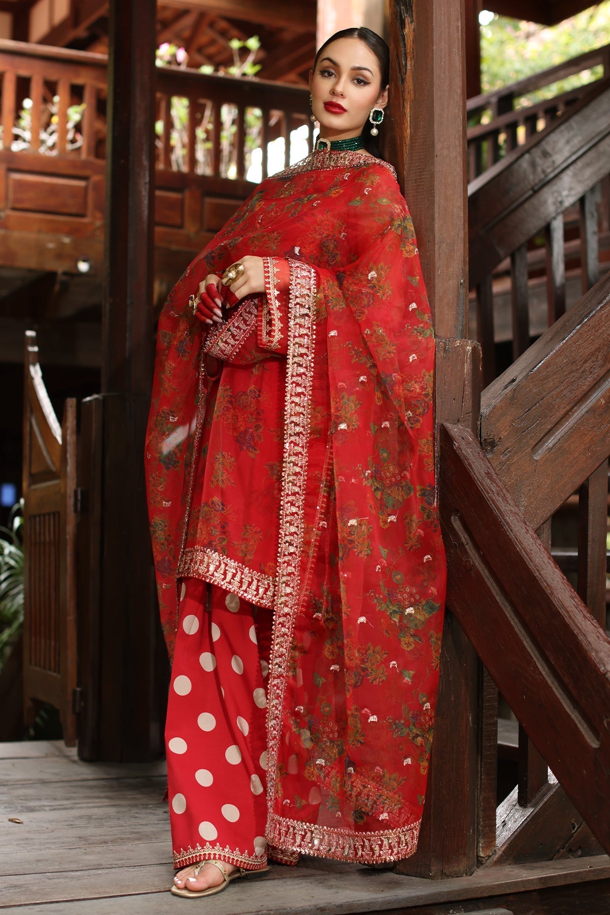 Charizma | Festive Pret | CMA-5-37 O - by Libasekhas UK - Registered Vendor of : Charizma - 100% Original Designer Dress