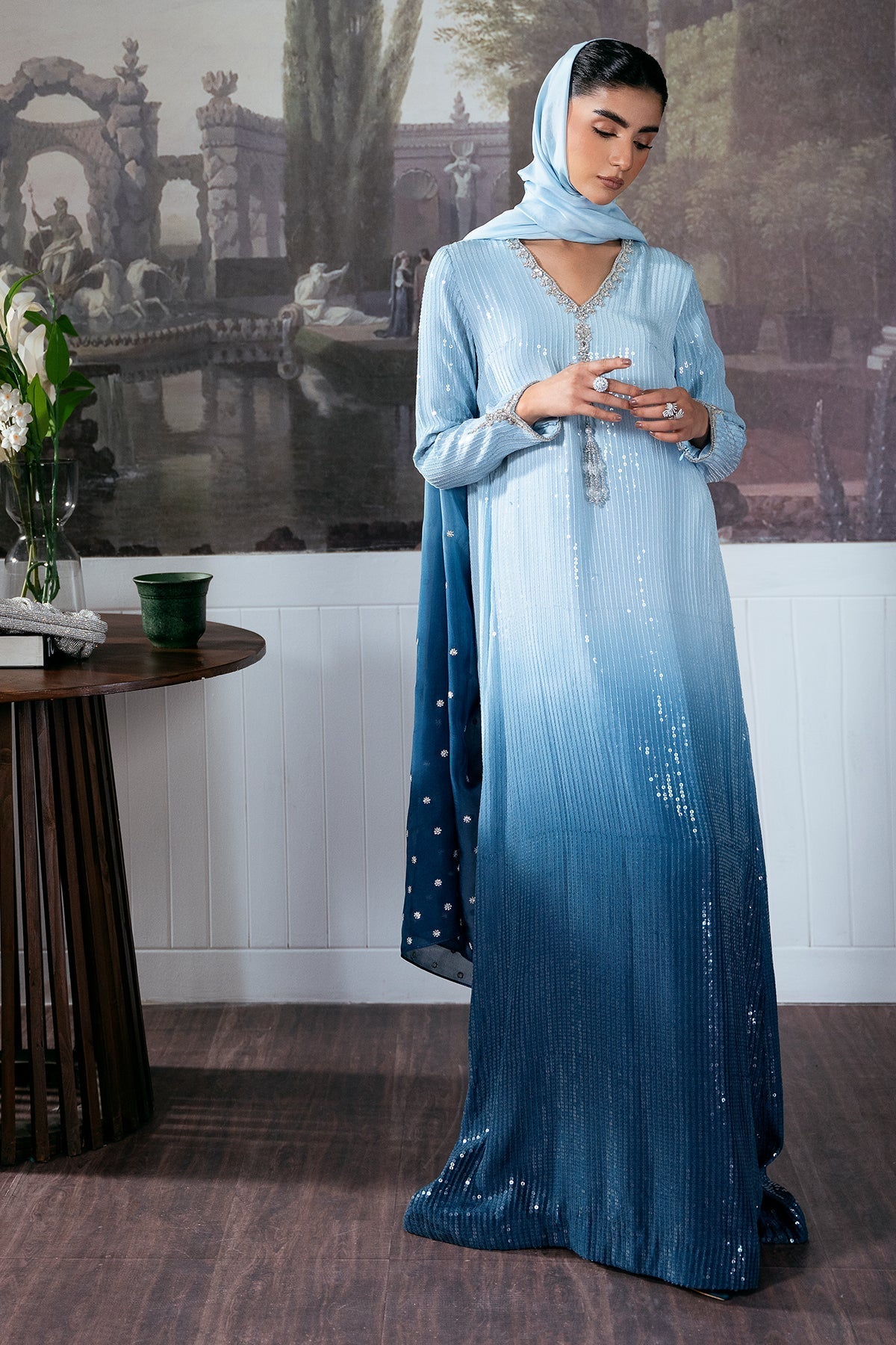 Mina Kashif | Loona Luxe Formals | Elara - by Libasekhas - Registered Vendor of : Mina Kashif - 100% Original Designer Dress