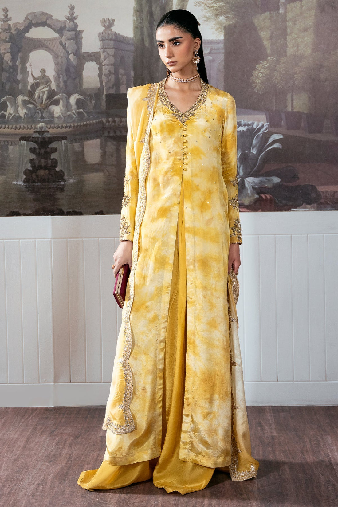 Mina Kashif | Loona Luxe Formals |Zareen - by Libasekhas - Registered Vendor of : Mina Kashif - 100% Original Designer Dress