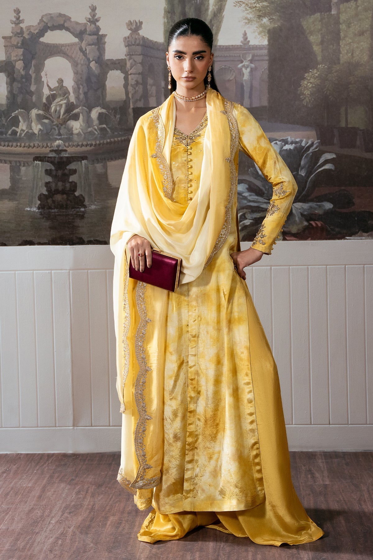 Mina Kashif | Loona Luxe Formals |Zareen - by Libasekhas - Registered Vendor of : Mina Kashif - 100% Original Designer Dress