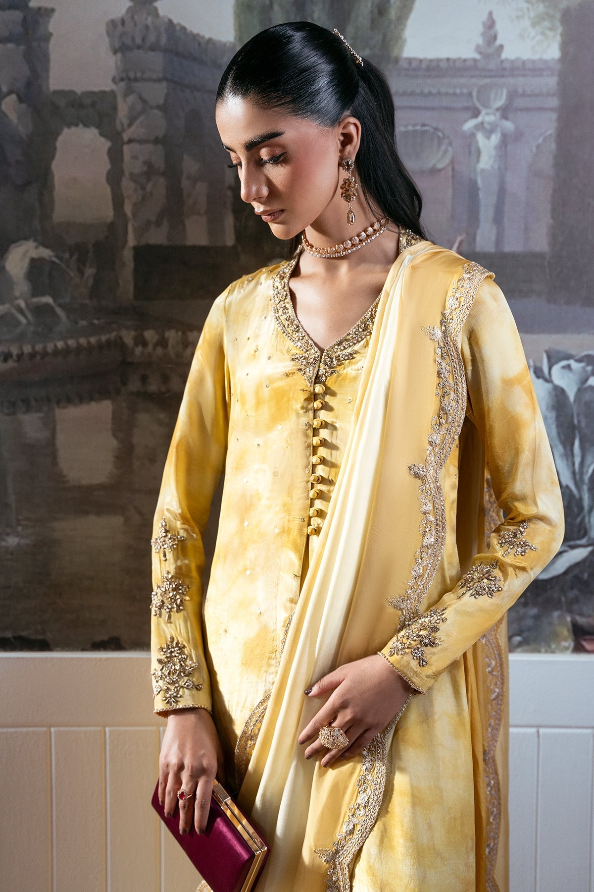 Mina Kashif | Loona Luxe Formals |Zareen - by Libasekhas - Registered Vendor of : Mina Kashif - 100% Original Designer Dress