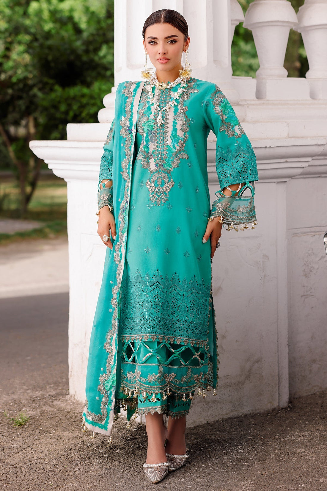 Charizma | Naranji Lawn 25 | CT5-15 - by - Libasekhas UK - Registered Vendor of : Charzima - 100% Original Designer Dresss