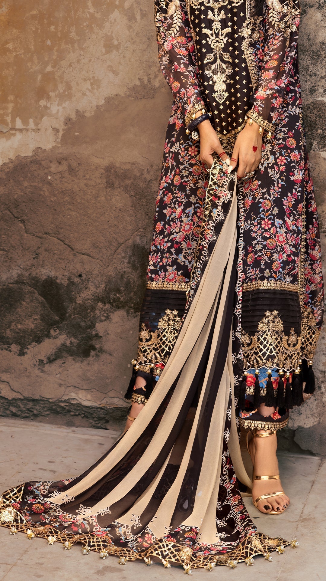 Charizma | Vasl Chiffon Collection | VSL25-09 - by - Libasekhas UK - Registered Vendor of : Charizma - 100% Original Designer Dresss