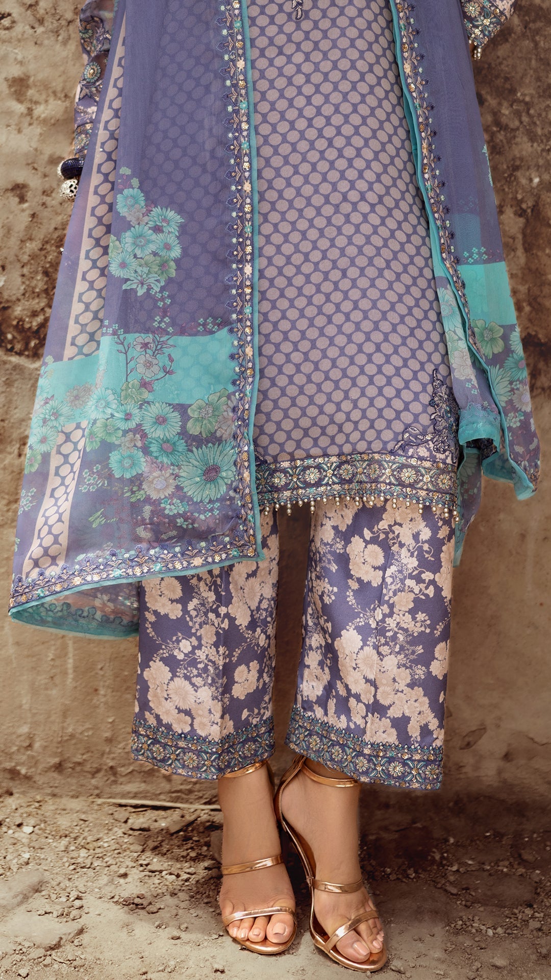 Charizma | Vasl Chiffon Collection | VSL25-07 - by - Libasekhas UK - Registered Vendor of : Charzima - 100% Original Designer Dresss